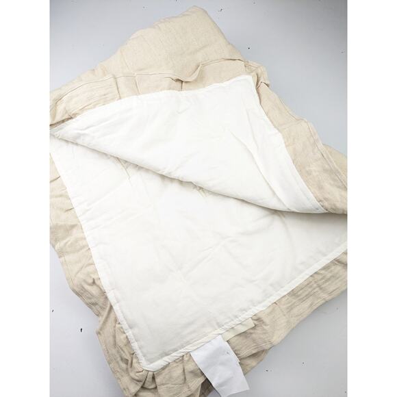 Coco Village Beige Crib Size Quilt - NEW - Picture 4 of 6